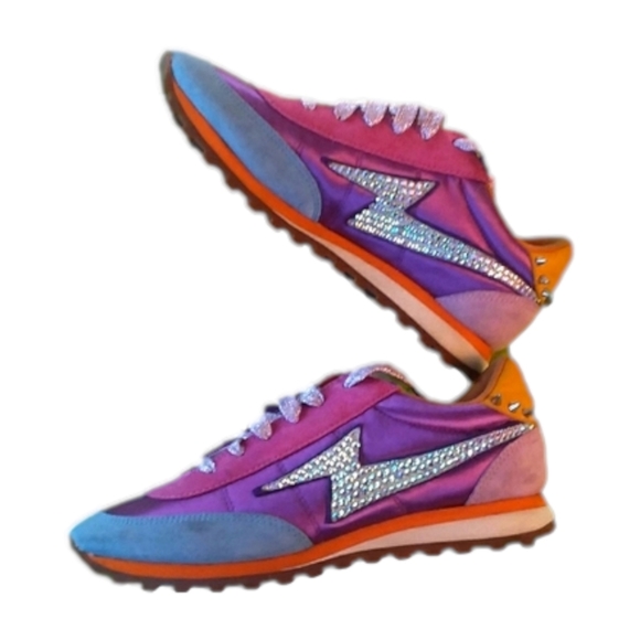 Marc Jacobs Astor Sequin Lightning Bolt Sneakers 6/36 - Picture 1 of 16
